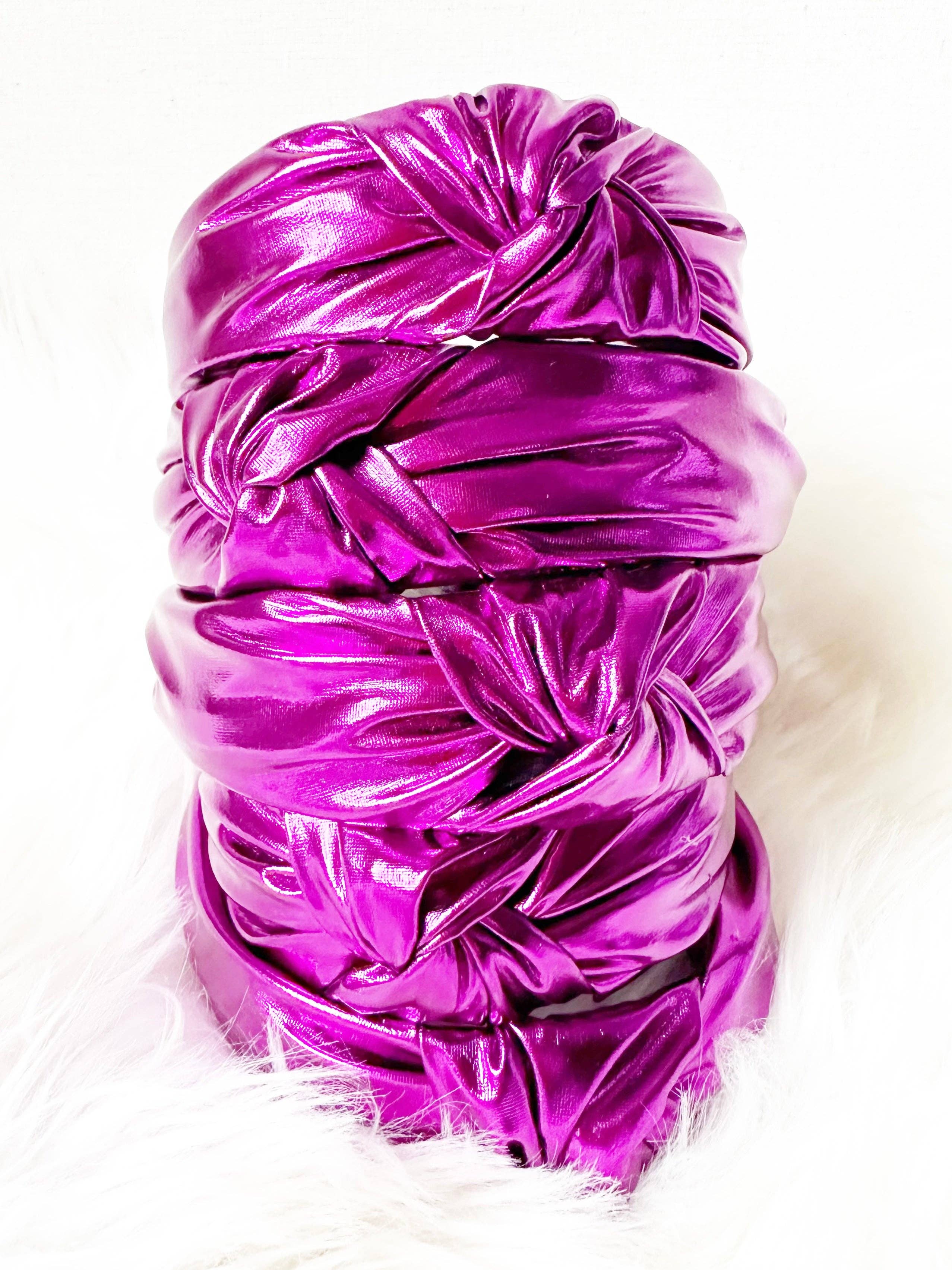 Sandy + Rizzo - Purple Metallic Headband