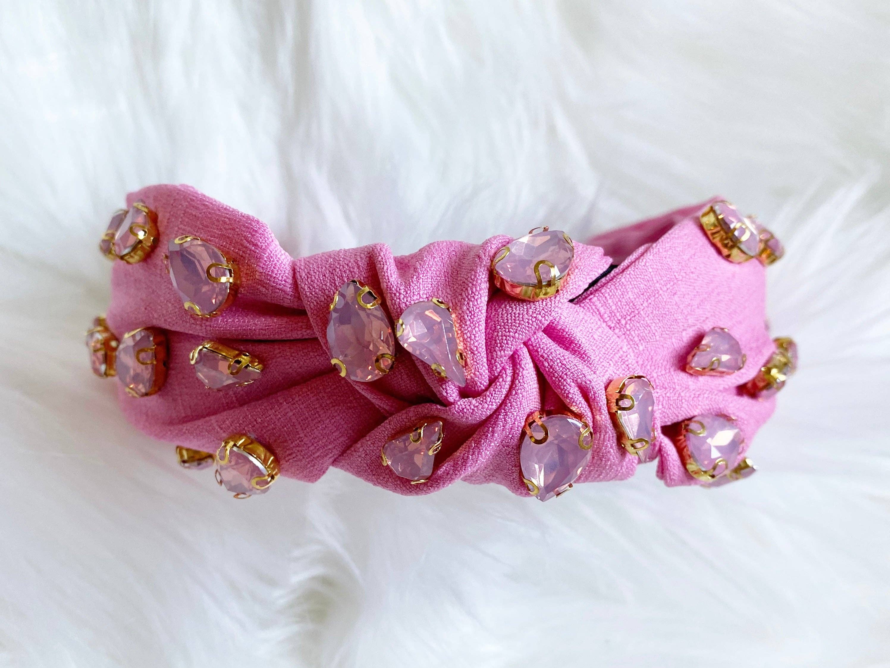 Sandy + Rizzo - Pink Jeweled Headband