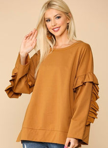 Maisie Sweatshirt in Camel