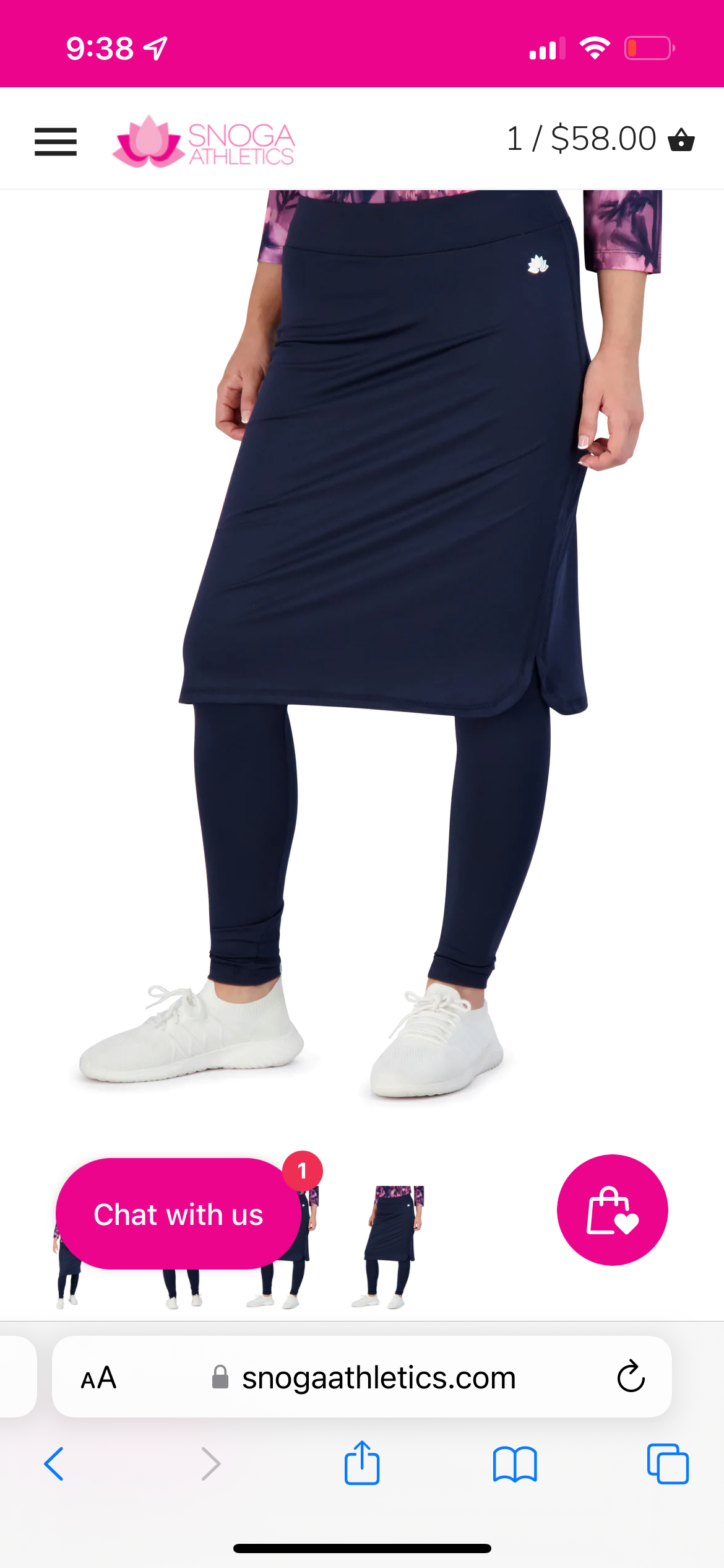 Long shirttail snoga in navy