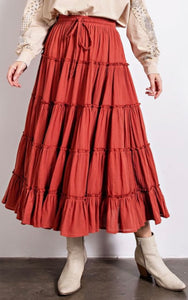 Crimson skirt